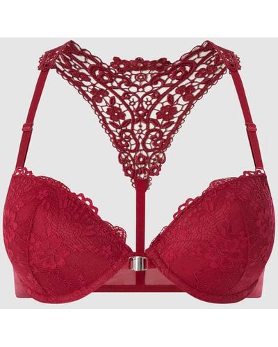 Lascana Push-up-BH aus Spitze - Rot