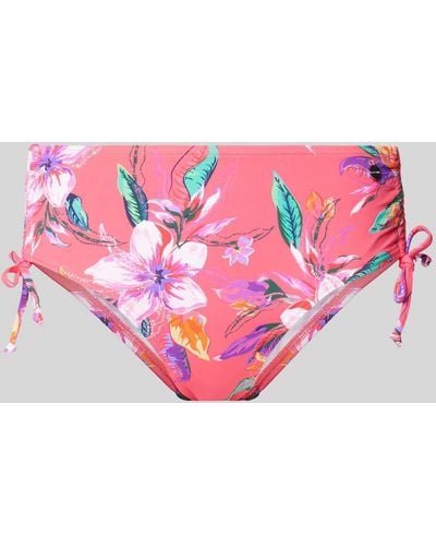 Lascana Bikini-Hose mit floralem Muster - Pink