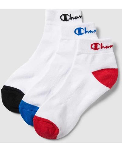 Champion Socken mit Label-Stitching im 3er-Pack - Weiß