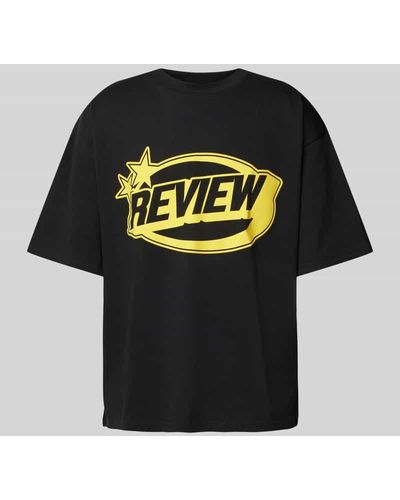Review T-Shirt mit Rundhalsausschnitt - Schwarz