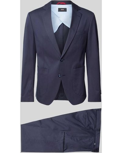 Cinque Anzug mit aufgesetzten Eingrifftaschen Modell 'Tinto' - Blau