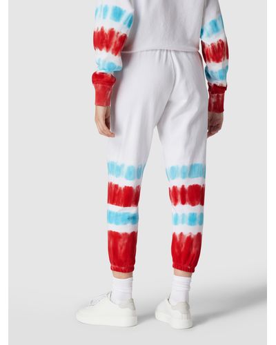 Polo Ralph Lauren Sweatpants Met Batiklook - Wit