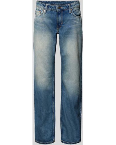 Weekday Jeans mit 5-Pocket-Design - Blau