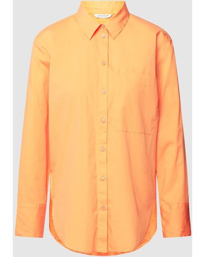 Tom Tailor Overhemdblouse Met Borstzak - Oranje