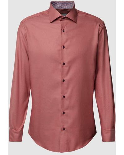 Eterna Modern Fit Business-Hemd mit Kentkragen - Pink