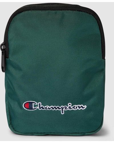 Champion Umhängetasche mit Label-Stitching Modell 'Small Shoulder Bag' - Grün