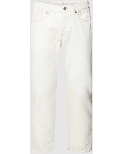Mango Jeans mit Label-Details - Weiß