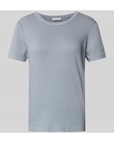 Marc O' Polo T-Shirt im unifarbenen Design - Grau