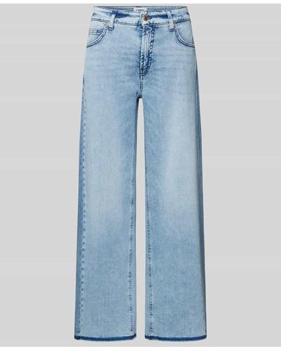 Cambio Flared Jeans im 5-Pocket-Design Modell 'PALAZZO' - Blau