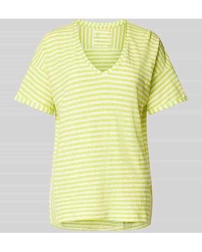 LIEBLINGSSTÜCK T-Shirt mit Streifenmuster Modell 'Darasil' - Gelb