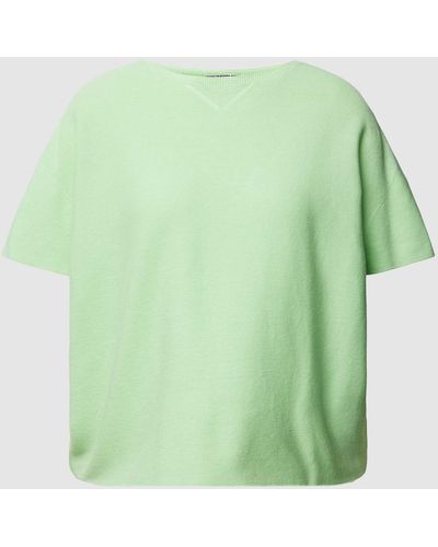 DRYKORN Oversized Gebreid Shirt Met Extra Brede Schouders - Groen