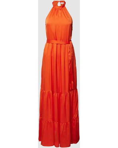 Vila Maxi-jurk Met Amerikaanse Hals - Rood
