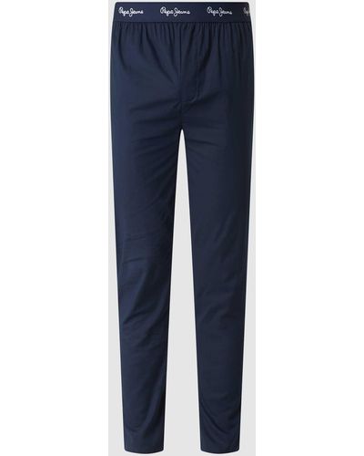 Pepe Jeans Pyjamahose aus Baumwolle - Blau