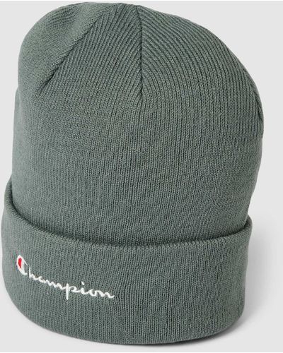 Champion Beanie mit Label-Stitching - Grün
