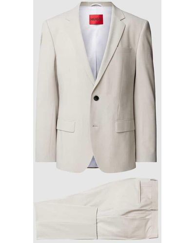 HUGO Anzug mit 2-Knopf-Sakko Modell 'Henry/Getlin' - Grau