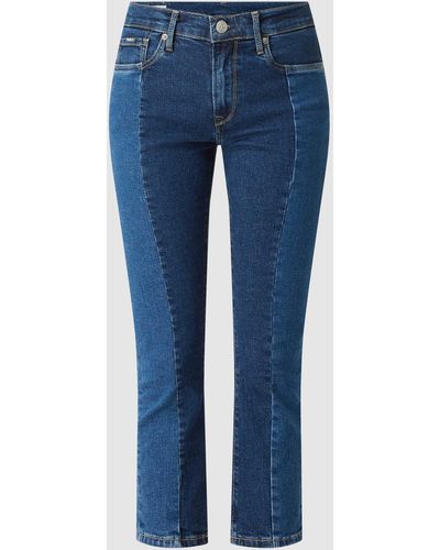 Pepe Jeans Slim Fit High Waist Jeans mit Stretch-Anteil Modell 'Grace' - Blau