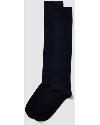 S.oliver Socken mit hohem Schaft im 2er-Pack - Blau
