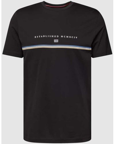 Christian Berg Men T-Shirt mit Brand-Detail - Schwarz