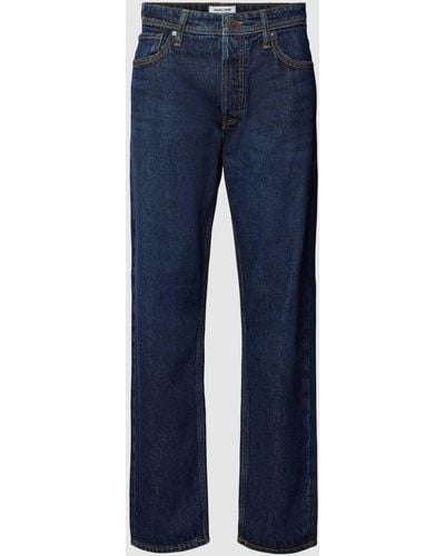 Jack & Jones Relaxed Fit Jeans im 5-Pocket-Design Modell 'CHRIS' - Blau