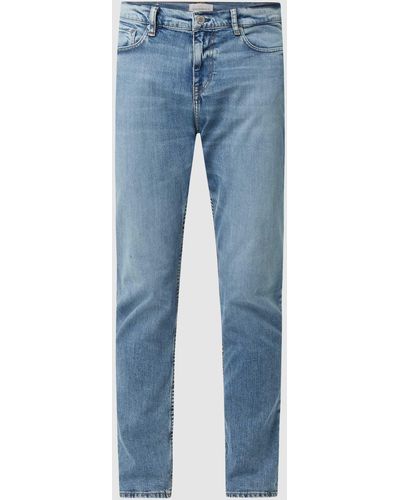 ARMEDANGELS Tapered Fit Jeans mit Stretch-Anteil Modell 'Aaro' - Blau