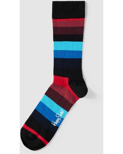 Happy Socks Socken mit Allover-Muster Modell 'Stripe' - Blau