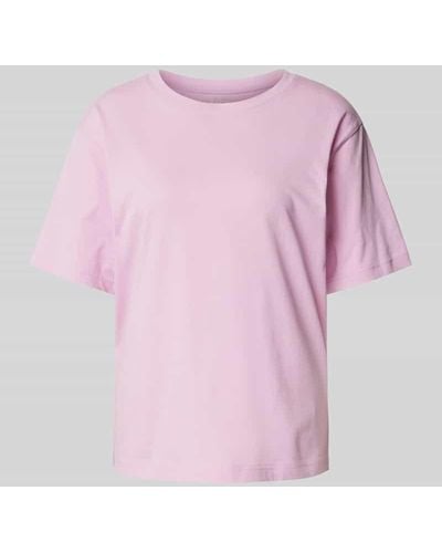 Jake*s Oversized T-Shirt mit überschnittenen Schultern - Pink