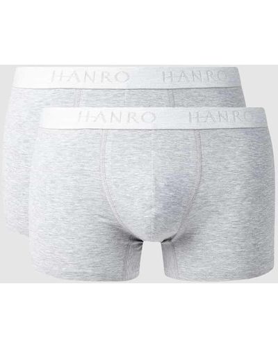 Hanro Trunks mit Label-Details im 2er-Pack - Weiß