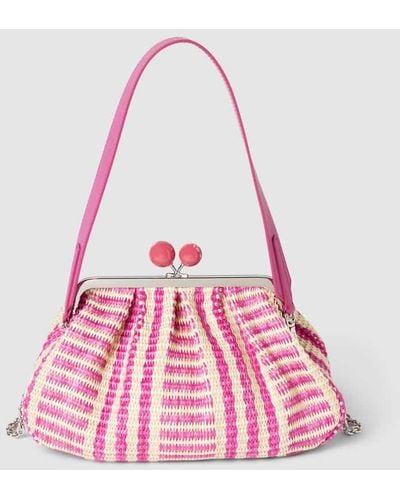Weekend by Maxmara Handtasche mit Allover-Muster Modell 'LOCRI' - Pink