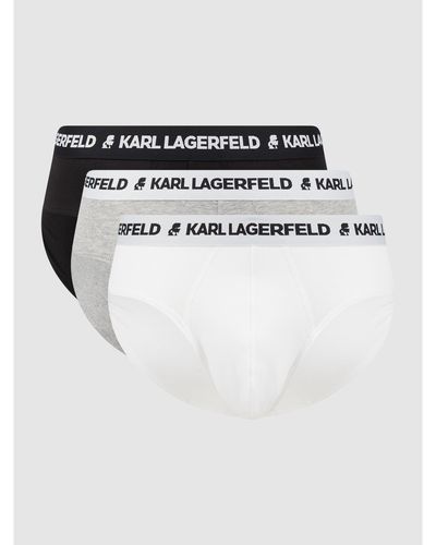 Karl Lagerfeld Slip Met Stretch - Wit