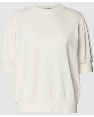 DRYKORN Sweatshirt mit gerippten Abschlüssen Modell 'SMELA' - Weiß