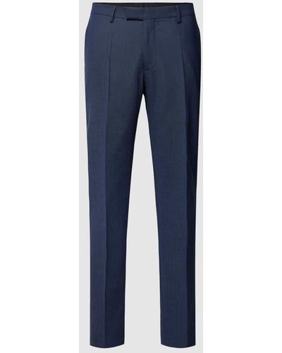Pierre Cardin Anzughose mit Bundfalten Modell 'Ryan' - Blau