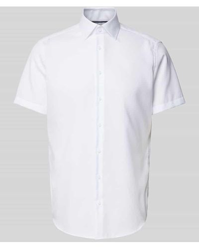Christian Berg Men Regular Fit Business-Hemd mit 1/2-Arm - Weiß