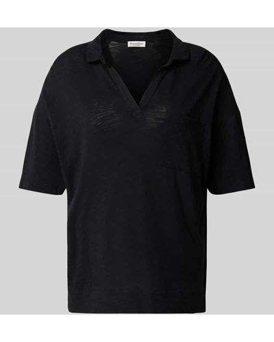 Marc O' Polo T-Shirt mit aufgesetzter Brusttasche - Schwarz