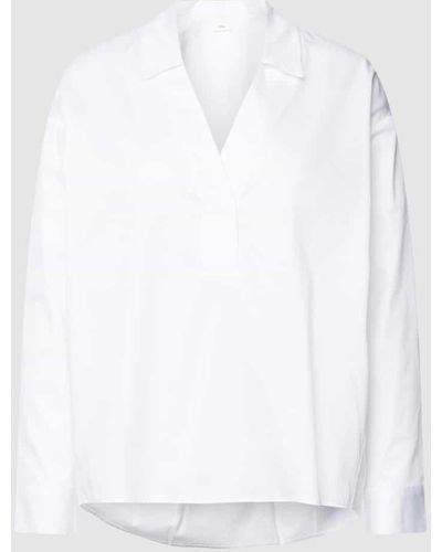 S.oliver Bluse mit V-Ausschnitt - Weiß