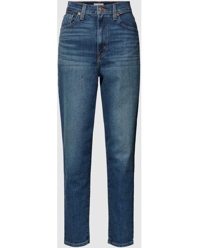 Levi's High Waist Jeans im 5-Pocket-Design - Blau
