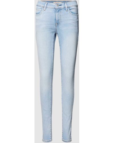 Levi's Super Skinny Fit Jeans im 5-Pocket-Design - Blau