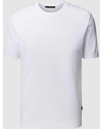 Windsor. T-Shirt im unifarbenen Design Modell 'Floro' - Weiß