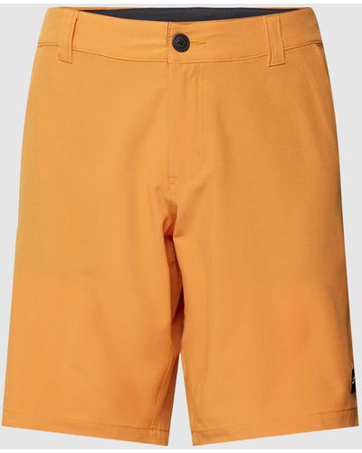 O'neill Sportswear Korte Broek Met Labelpatch - Oranje