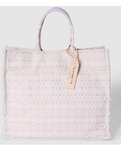 Coccinelle Tote Bag mit Allover-Muster Modell 'NEVER' - Pink