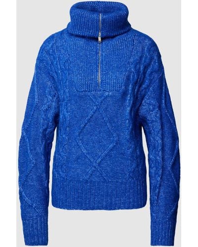 Gina Tricot Gebreide Pullover Met Schipperskraag - Blauw