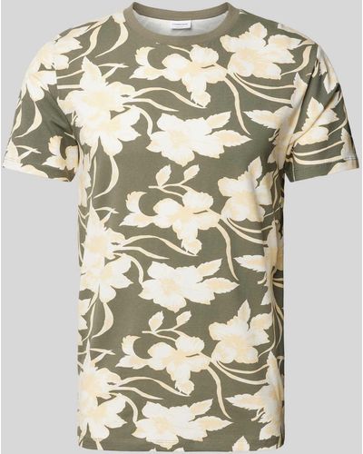 Lindbergh T-Shirt mit Allover-Muster Modell 'desert flower' - Mettallic