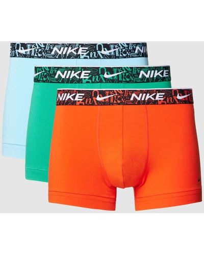 Nike Trunks mit elastischem Bund im 3er-Pack - Orange