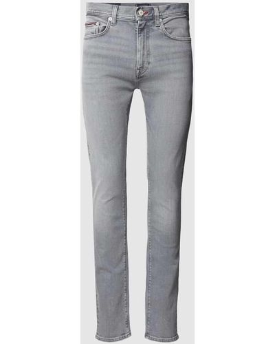 Tommy Hilfiger Slim Fit Jeans im 5-Pocket-Design Modell 'BLEECKER' - Grau