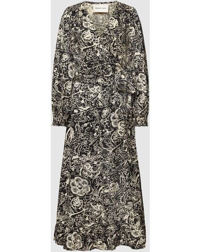 FABIENNE CHAPOT Maxi-jurk Met All-over Motief - Zwart