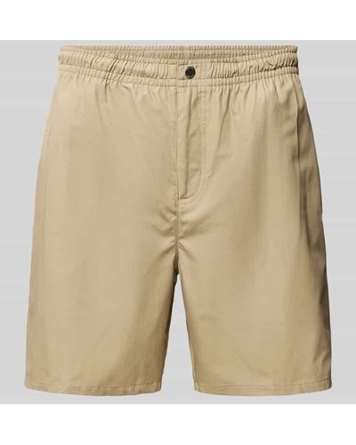 Lacoste Shorts mit elastischem Bund - Natur