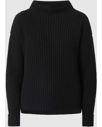 SELECTED Pullover Met Opstaande Kraag - Zwart
