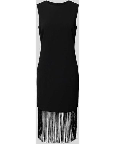 Stefanel Mini-jurk Met Franjes - Zwart