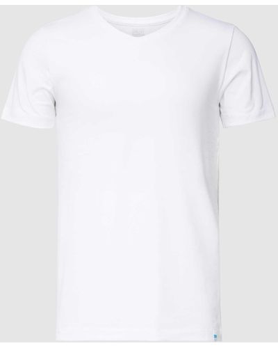 Schiesser T-shirt Met V-hals - Wit