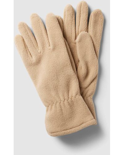 LOEVENICH Handschuhe mit elastischem Einsatz - Natur