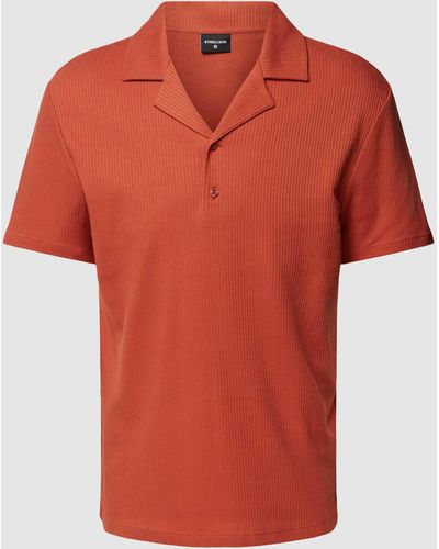 Strellson Poloshirt in unifarbenem Design - Orange